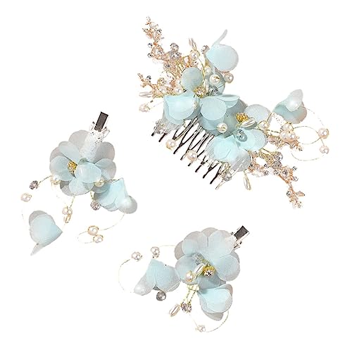 PAMINGONO 1 �N�V �������� hair clip bridear �p�[�e�B�[ hair pin �����̓����� �q���p�w�A�A�N�Z�T���[ ���� �u���C�_���w�A�R�[�� �ԉł̔����� ���� Blue