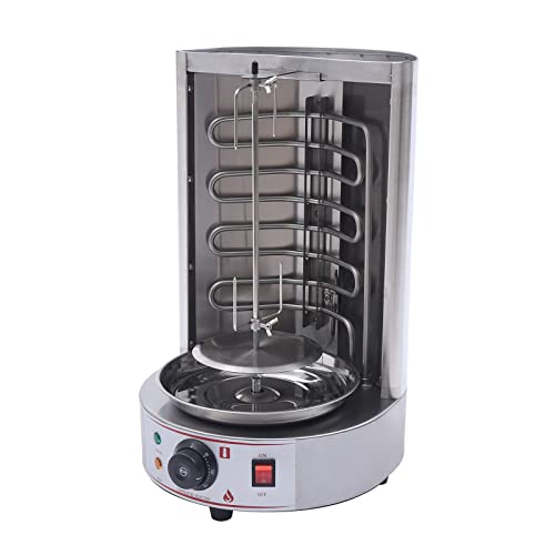 GXFCHYL Countertop Shawarma Machine Kebab Electric Cooker Rotating Oven Vertical Rotisserie Oven Grill Rotisserie Chicken Shawarma Grill Machine for Restaurant/Home Kitchen Use