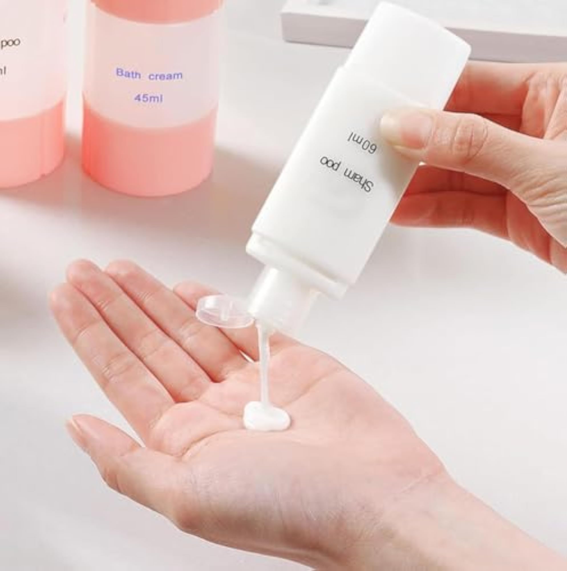 4-in-1 Travel Bottle Set, Leak-Proof Refillable Containers