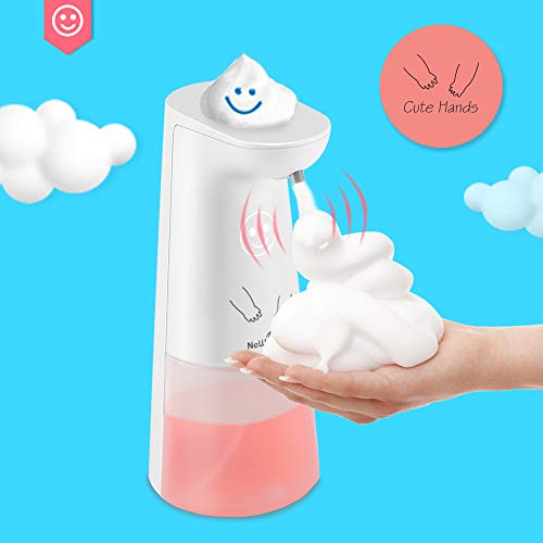 NeWisdom Kids Auto Soap Dispenser, Top 2020 Automatic Soap Dispenser [Limited Edition ] Touchless Dispenser Work with Hand Soap Foaming Hand Wash Refill for Family School Hotel Kindergaten etc- Clear