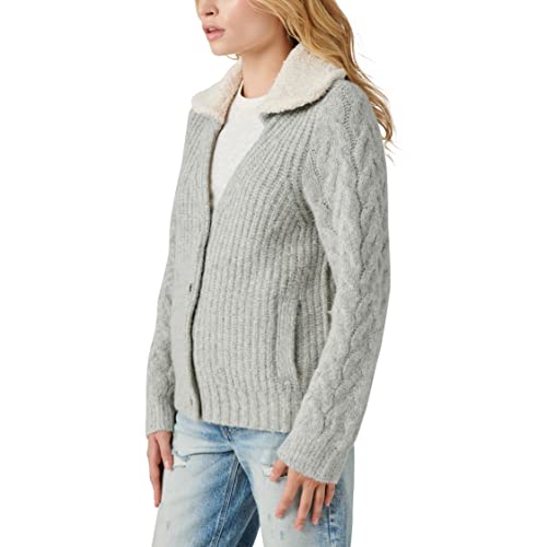 Image of Lucky Brand Women's Cable Collared Cardigan