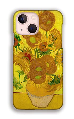 【3D全面印刷】 iPhone15互換 スマホケース 【世界の名画】 ゴッホ ☆印象派☆ ポスト印象派 絵画 芸術 art アート (ひまわり)