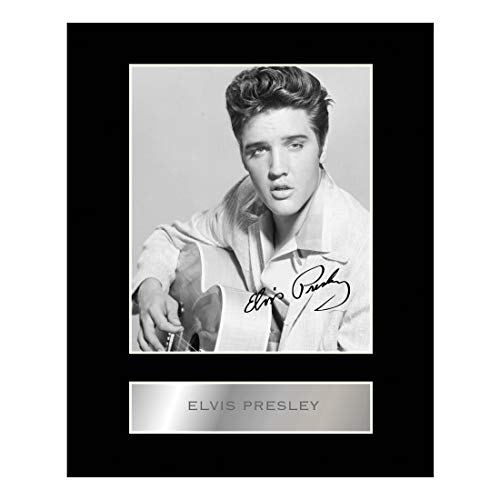 iconic pics Elvis Presley Signed Mounted Photo Display