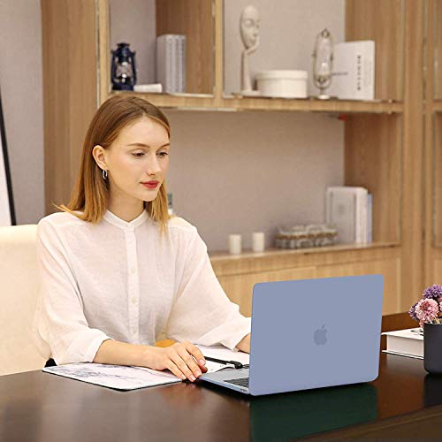 Image of MOSISO Compatible with MacBook Pro 13 inch Case M2 2025, 2024, 2023, 2022-2016 A2338 M1 A2251 A2289 A2159 A1989 A1708 A1706, Plastic Hard Shell&Keyboard Cover&Screen Film&Storage Bag, Lavender Gray