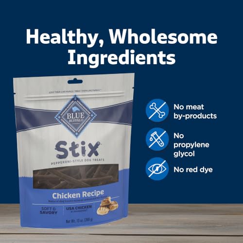 Blue Buffalo Stix Chicken Pepperoni-Style Dog Treats, 6 oz - image 6