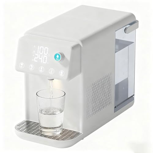 Dispensador instantáneo de agua fría y caliente 2 en 1, bolsa de hielo electrónica integrada de 500 ml, 25 100 ℃ y 8 volúmenes ajustables para el hogar y la oficina