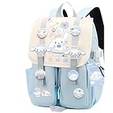 Vivixilan Mochila Kawaii, resistente à água, respirável com vários bolsos, adequada para viagens e como presente de aniversário, Azul - 05, Medium to Large, Kawaii