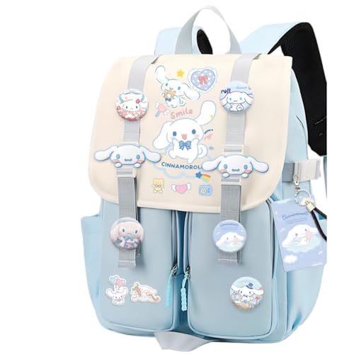 Vivixilan Mochila Kawaii, resistente à água, respirável com vários bolsos, adequada para viagens e como presente de aniversário, Azul - 05, Medium to Large, Kawaii
