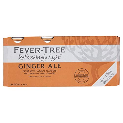 Fever Tree Refreshingly Light Ginger Ale 8 x 150ml (8 x 5.07 fl oz)