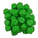 50pcs Summer Green Color 14mm Silicone Hexagon Pearl Beads Silicone Geometry Spacer Beads for DIY Beading Mom Jewelry Necklace Making