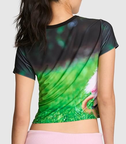Victoria's Secret Pink | Elle Baby Tee, Bruiser Black, M - image 2
