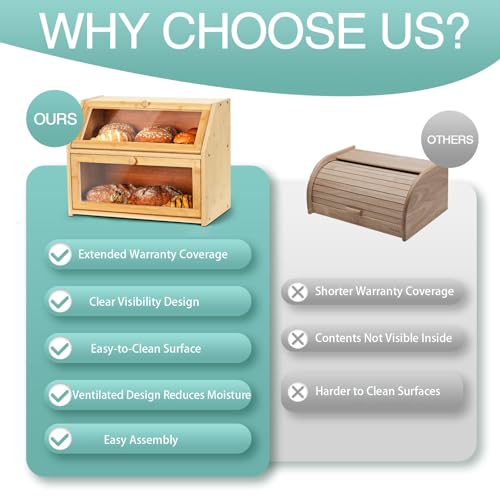 Bread-Box-for-Kitchen-Countertop-Large-Double-Layer-Bamboo-Bread-Storage-Box-with-Clear-Door-Includes-20-Bread-Bags-Labels-Farmhouse-Kitchen-Storage-Organizer-Natural-Bamboo