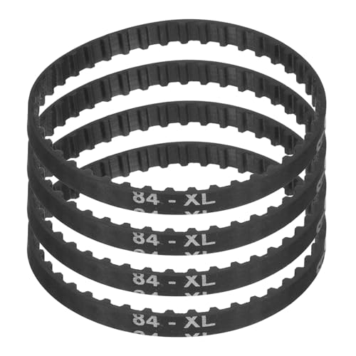 uxcell 4pcs 84XL 025 Timing Belt 42 Teeth Rubber Geared Cogged Belt, 0.25