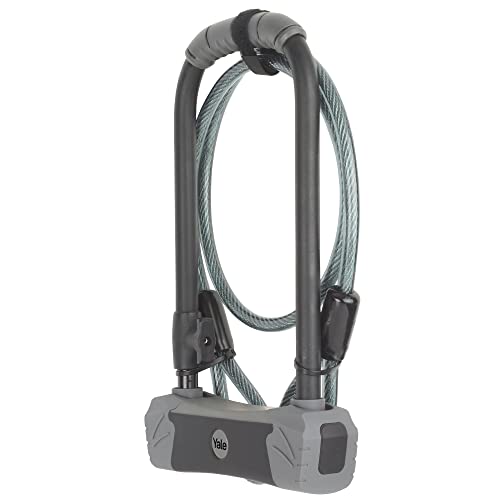 Yale YUL3C/14/230/1 Maximum Security Bike Lock 230mm U Lock with Cable Hardened steel