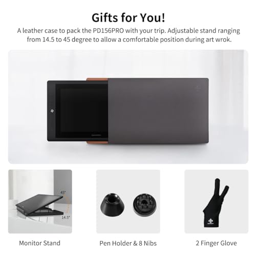 Gaomon A2.PD156P-0-EN0000-0-1-CY-0 Pd156Pro - 15.6 Inch Drawing Tablet With Screen Full-Laminated 120% Srgb Pen Display With Dial Key & 10 Hotkeys, Battery-Free Stylus Art Tablet For Digital Drawing, Anime thumb #6