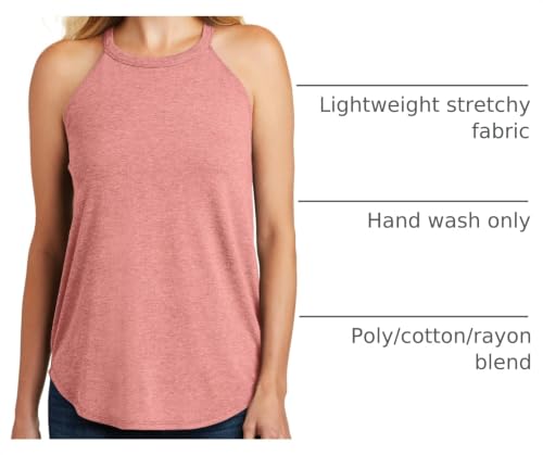 Image of Summer Tops High Neck Halter Tops for Women - Lightweight Stretchy Loose Fit Tank Top Women - Casual Dressy Sleeveless Blouse
