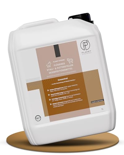 5L Stalldesinfektionsmittel Konzentrat Planet Strong® – Wirksam gegen Bakterien, Pilze & behüllte Viren (z. B. Influenza-Viren) – Für Ställe, Tierhaltung, Flächen & Futterstellen | Made in Germany