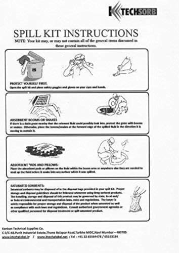 Image of Hazmat Spill Kit 10 Liters /Chemical absorb,Chemical spill,Hospital spill,Other acids