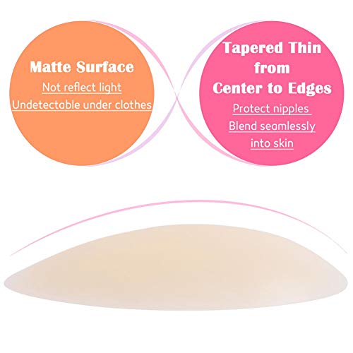 Non Adhesive Nipple Covers For Women Reusable Self-Adhesive Silicone Pasties By Miilye #TOP3