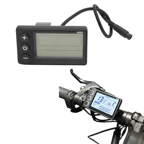 Écran LCD pour vélo électrique Asixxsix compteur odomètre étanche 6 broches guidon 22,2 mm