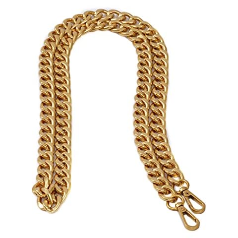 Xiazw Medium Size Fabulous Metal Shoulder Crossbody Purse Strap Replacement Bag Chain Accessories (48‘’, Antique Gold) Cover