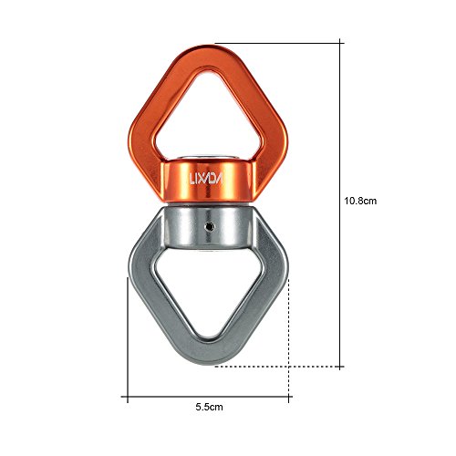 Giratório de corda, Andoer Escalada de resgate de rolamento selado com conector giratório de corda 3