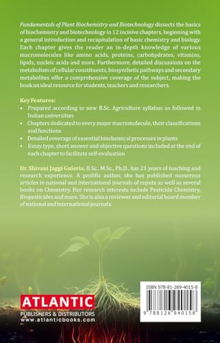 Image of Fundamentals of Plant Biochemistry and Biotechnology