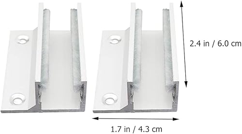 Miniatura 2 de DOITOOL Puerta corredera de pista de puerta inferior Asamblea de guía inferior de puerta de ducha deslizante Guía inferior de aluminio Guía de piso