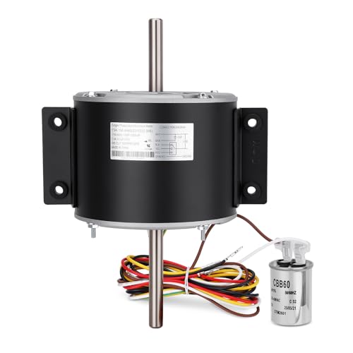 RV AC Fan Motor Compatible with Genteq F48AF70A61 and Broad-ocen Air Condenser 3315332.005 Condenser Fan Motor Compatible with Dometic Brisk Air II Penguin B57915 B59516 B59146 B59186 B59196 B59530
