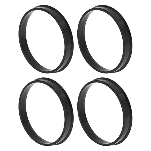 INFINAUTO Anillos Centrales De Buje De Rueda De Coche Od 71.6mm A ID 66.1mm Eje Central De Ruedas Anillo De Absorción De Impactos De Plástico Negro Duradero
