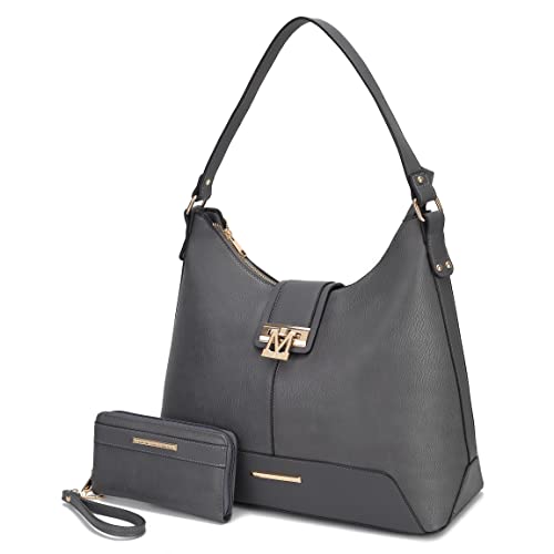 Image of MKF Collection Hobo Bag for Women & Wristlet Wallet Set, Vegan Leather Handbag Purse Set, Shoulder bags by Mia K
