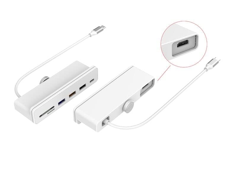 Networx 7-in-1 USB-C hub, voor iMac 24", incl. bijpassende kleurstickers, wit - Afbeelding 6