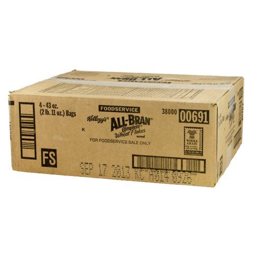 Kellogg's All-Bran Complete Wheat Flakes Cereal, 43 Ounce