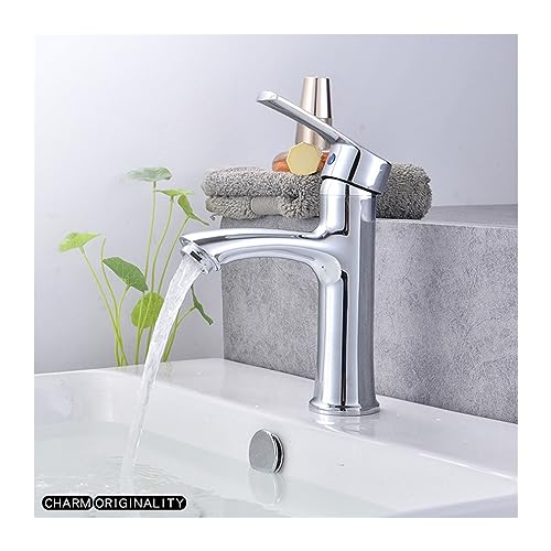 Robinet mitigeur évier chrome pour vasque à poser de salle de bains - 3