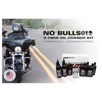 Klotz 5 Quart 20W/50 Synthetic Motor Oil Change Kit for 1999-2018 Twin Cam & 2017-2024 Milwaukee-Eight - Premium Kit