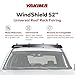 Yakima Windshield 52 Inch Sleek Versatile Design Aerodynamic Efficient Universal Steel Fairing with Band Style Attachment, Black