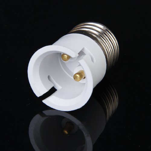 Image of Plastic Bulb Holder 1 Socket Enlarger Adapter (White)Pack of 1