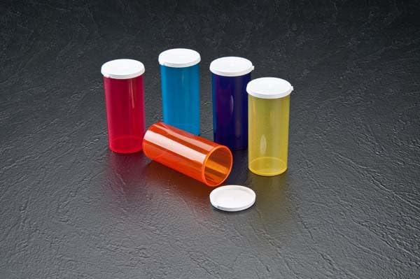 Image of Caplugs CVV-400 CVV Series, Plastic Vial, Clear PP with White Cap, Vial Size 40 Drams, 5.00 Fl. Oz. Reusable Container, Sample Storage, Packaging, Display, Laboratory, Pack of 4 (ZCVV400ASMQ2)