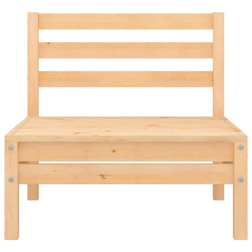 3-częściowy zestaw wypoczynkowy ogrodowy z litego drewna sosnowego, sofa do użytku na zewnątrz i meble ogrodowe ze stołem, balkonem i salonem, odporny na warunki atmosferyczne, modułowy leżak