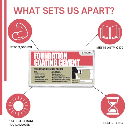 Akona Foundation Coating Cement - Cemento 50 libras miniatura 5