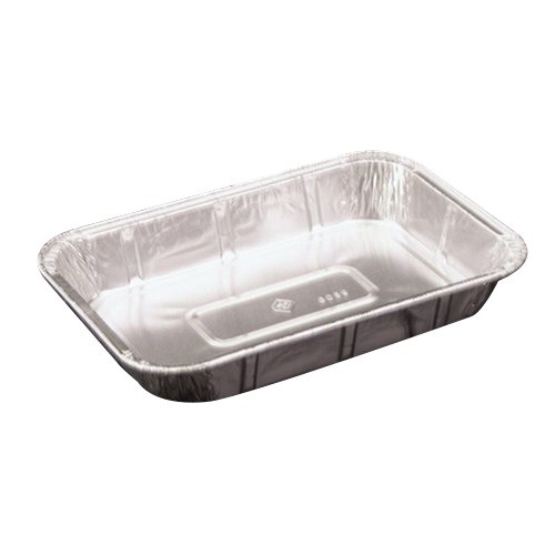 25 oz Oblong Full Curl Aluminum Cake Pan by PACTIV – Aluminum, Silver, Model 605935