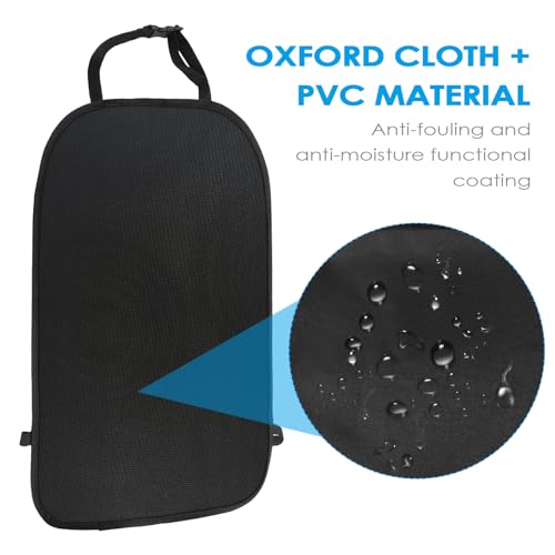 tekenewbse Rückenlehnenschutz Auto Kinder, 2 Stück Sitzschutz Rückenlehne, Wasserdicht und Pflegeleicht, Rücksitzschoner Sitzschoner Vordersitze Autositz Rückseite, Autositzschoner Rücklehnenschutz