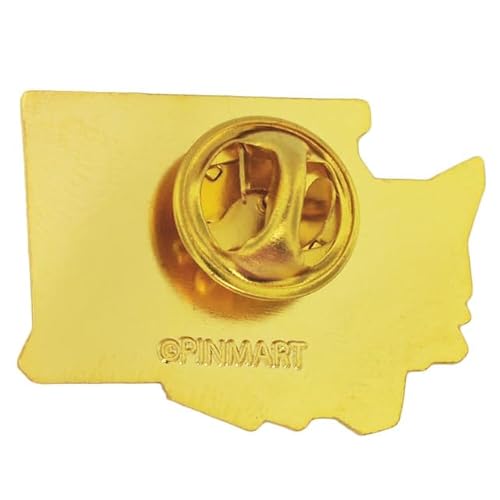 image for PinMart Washington Shape Flag Lapel Pin – Complete United States of 