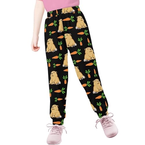 Kids Sweatpants Soft Casual Jogger Athletic Pants Elastic Waist Sweatpants with Pockets Closed Cuffs
