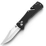 LANTERNSHARK Lantern Shark Knife Tactical Folding Knife, G10 Black Handle and a Seat Belt Cutter...