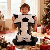 Drawelry Personalisierte Buchstabe Plüsch Kissen mit Name Initialen Cartoon Letter Throw Pillow Sofa Bett Auto Deko Kopfkissen Weihnachts Geburtstag Geschenk für Erwachsene Kinder Jungen Mädchen (B10)
