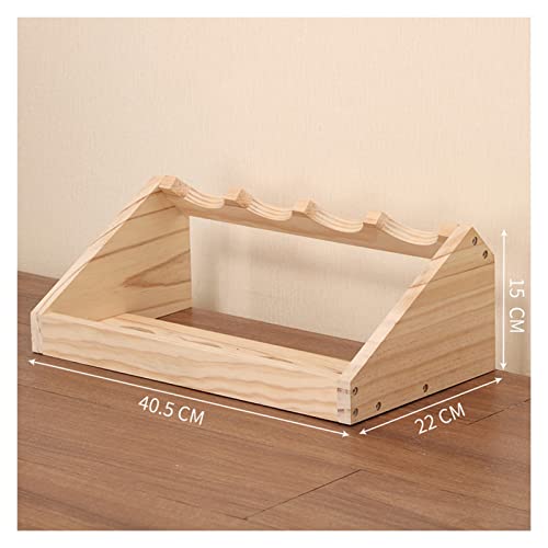 Soporte para 4 Botellas de Vino de Madera Gris miniatura 2