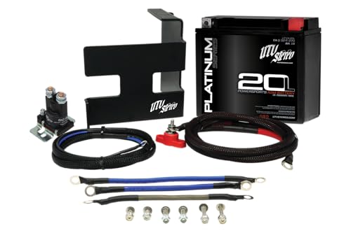 UTV Stereo Second Battery Kit w/Battery for Can-Am Maverick X3 w/Premium AGM Battery