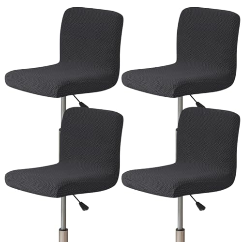 Image of Chair Covers Bar Stool Cover 4pc Bar Chair Cover Swivel Bar Stool Slipcover | Stretch Counter Height Bar Stool Cover High Back Chair Cover Counter Stool Bar Chair Covers for Kitchen Pub Dining Room,50