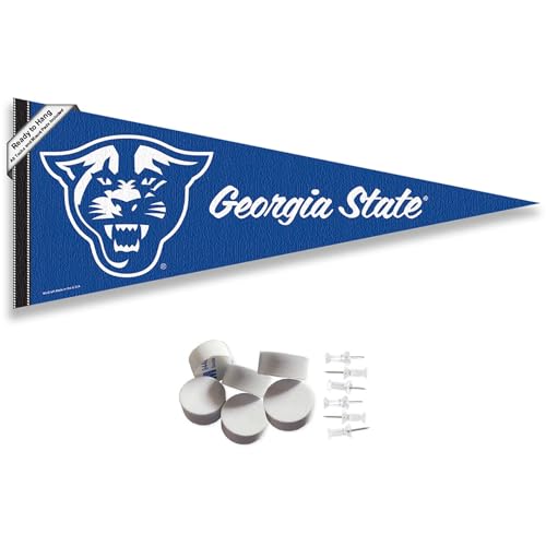 College Flags & Banners Co. Georgia State Panthers Pennant Flag and Wall Tack Mount Pads